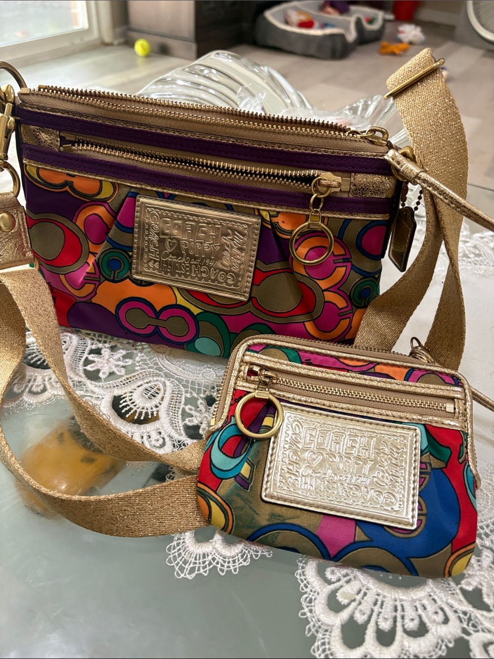 Coach Multicolor Crossbody Bag new